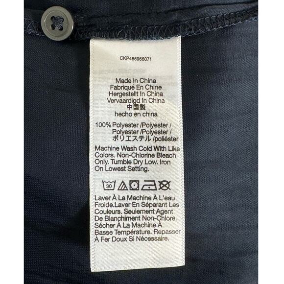 NWT Madewell Satin Button-Front Utility Shirtdress in Deep Indigo Size XXS - Picture 8 of 14